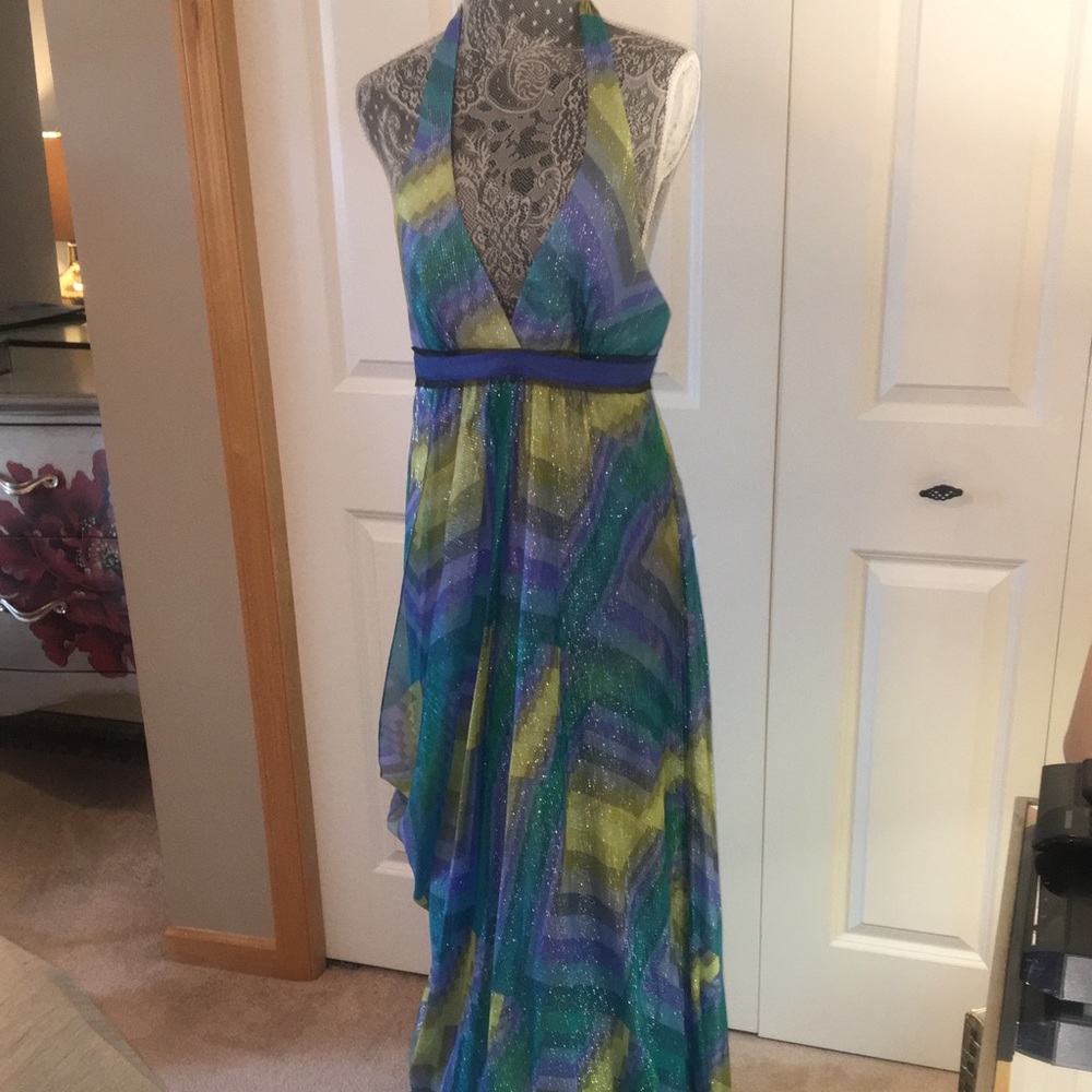 BCBGMAXAZRIA maxi halter sundress
